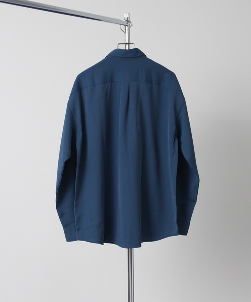 Art re A select（アトリエセレクト）の「DRAPE BOWTIE LOOSE SHIRTS/2way ボウタイ ドレープ トロミ ルーズ レギュラーシャツ（シャツ/ブラウス・メンズ・グレイッシュベージュ/ブラック/ホワイト/グリーン/ブルー・M/L）」の15枚目の写真