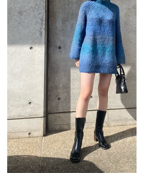 MOUSSY（マウジー）の「GRADATION LONG セーター（ニット/セーター・レディース・ブルー/ネイビー/レッド・FREE）」の19枚目の写真