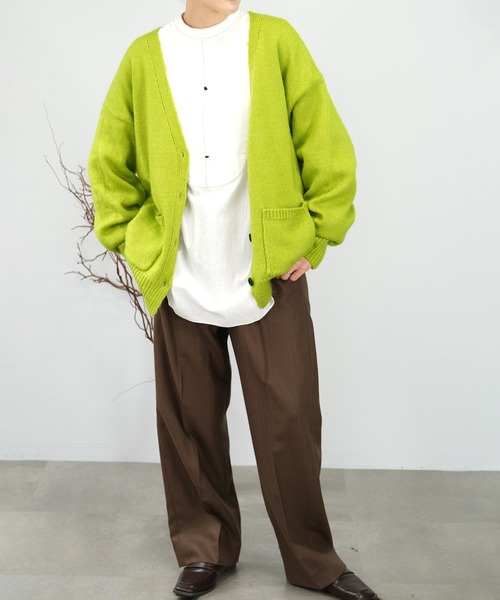 ＡＮＤＪ（アンドジェイ）の「【2022/AW】Vネックルーズカーディガン（カーディガン/ボレロ・レディース・ブルー/グリーン/ブラック/ピンク系その他/モカ/レッド・M）」の19枚目の写真