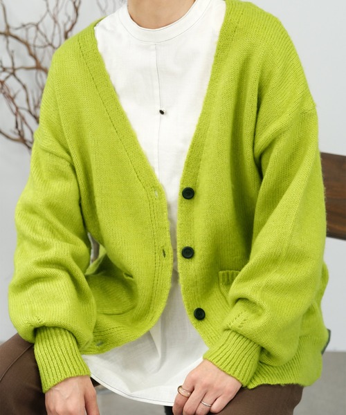 ＡＮＤＪ（アンドジェイ）の「【2022/AW】Vネックルーズカーディガン（カーディガン/ボレロ・レディース・ブルー/グリーン/ブラック/ピンク系その他/モカ/レッド・M）」の20枚目の写真