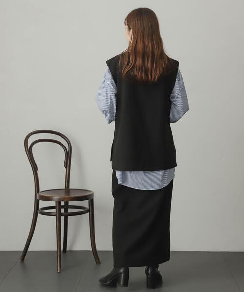 SENSE OF PLACE by URBAN RESEARCH（センスオブプレイスバイアーバンリサーチ）の「ウールライクジャージタイトスリットスカート（スカート・レディース・ライトベージュ/ブラック/グリーン/ベージュ系その他/ブラウン/ブラック系その他・SMALL/MEDIUM）」の19枚目の写真