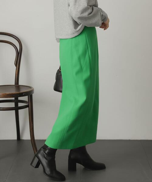 SENSE OF PLACE by URBAN RESEARCH（センスオブプレイスバイアーバンリサーチ）の「ウールライクジャージタイトスリットスカート（スカート・レディース・ライトベージュ/ブラック/グリーン/ベージュ系その他/ブラウン/ブラック系その他・SMALL/MEDIUM）」の22枚目の写真