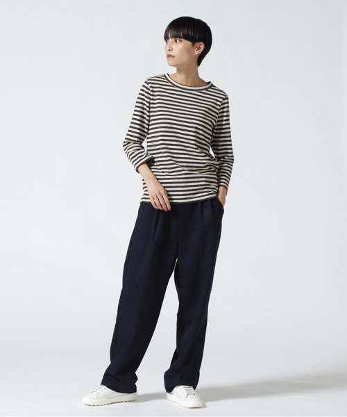 MANASTASH（マナスタッシュ）の「MANASTASH/マナスタッシュ　２タックスラックス（スラックス・レディース・ネイビー/チャコール・1）」の11枚目の写真