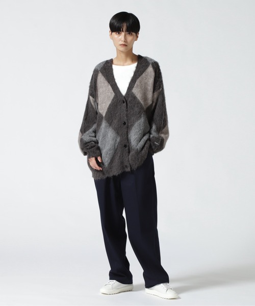 MANASTASH（マナスタッシュ）の「MANASTASH/マナスタッシュ　２タックスラックス（スラックス・レディース・ネイビー/チャコール・1）」の12枚目の写真