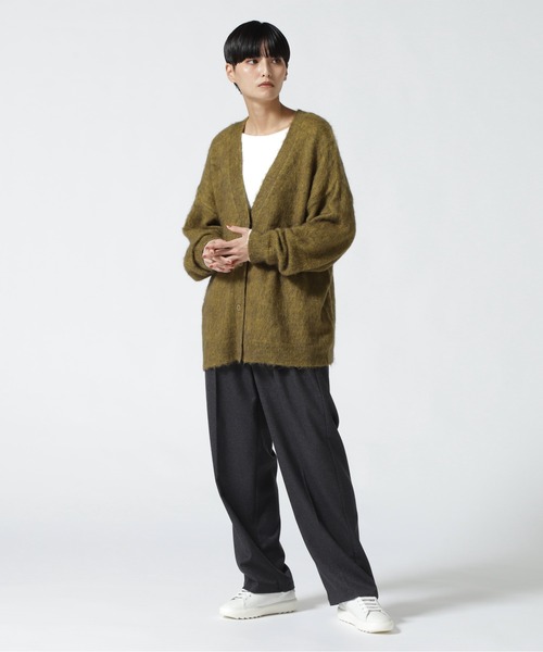 MANASTASH（マナスタッシュ）の「MANASTASH/マナスタッシュ　２タックスラックス（スラックス・レディース・ネイビー/チャコール・1）」の13枚目の写真