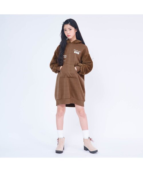 algy（アルジー）の「ベアーズトレーナーワンピ（ワンピース・キッズ・ブラック/ブラウン/アイボリー・SMALL/MEDIUM/X-SMALL/XX-SMALL/XXX-SMALL）」の5枚目の写真