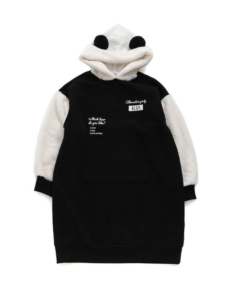 algy（アルジー）の「ベアーズトレーナーワンピ（ワンピース・キッズ・ブラック/ブラウン/アイボリー・SMALL/MEDIUM/X-SMALL/XX-SMALL/XXX-SMALL）」の8枚目の写真