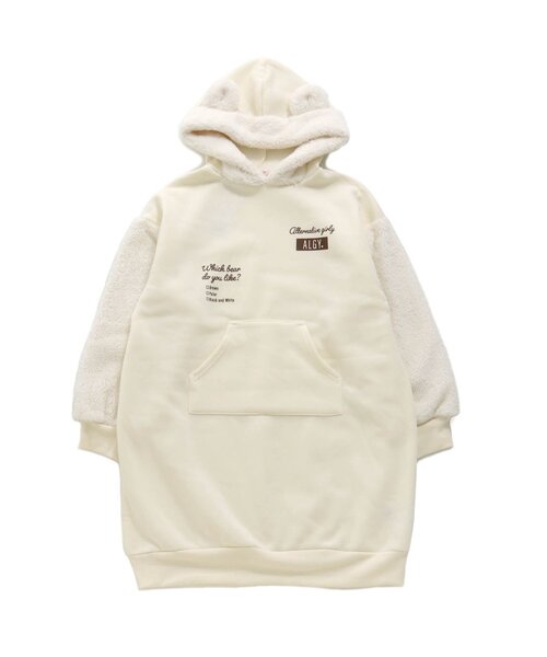 algy（アルジー）の「ベアーズトレーナーワンピ（ワンピース・キッズ・ブラック/ブラウン/アイボリー・SMALL/MEDIUM/X-SMALL/XX-SMALL/XXX-SMALL）」の15枚目の写真