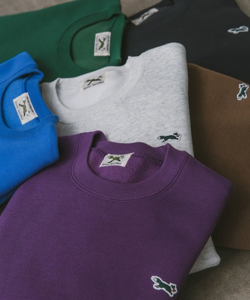 PENNEYS（ぺニーズ）の「『別注』PENNEYS×DOORS　THE FOX クルーネックスウェット（スウェット・メンズ・パープル/ネイビー/ライトグレー/グリーン/ブラウン/ロイヤルブルー/スミクロ/ブルー系その他/ベージュ/グリーン系その他/グレー系その他/オリーブ/ホワイト/グレー・MEDIUM/LARGE/X-LARGE）」の17枚目の写真