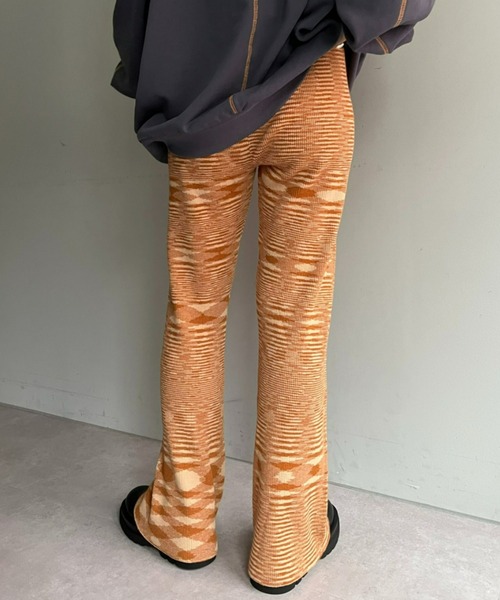 CIAOPANIC（チャオパニック）の「メランジリブニットパンツ（その他パンツ・レディース・イエロー/パープル/オレンジ・ONE SIZE）」の21枚目の写真