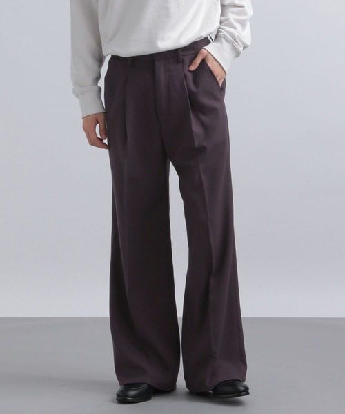 HARE（ハレ）の「【SETUP対応】カラーワイドフレアパンツ(HARE)（スラックス・メンズ・ブラック/レッド/ブルー/カーキ・SMALL/MEDIUM/X-SMALL）」の4枚目の写真