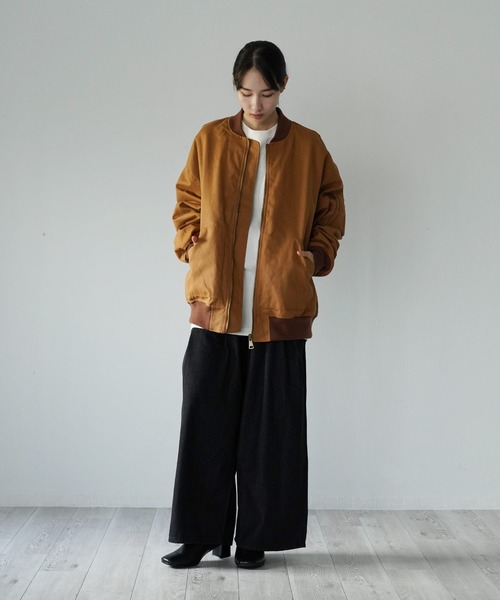 Air Tokyo（エアートウキョー）の「ダックボンバージャケット <セレクトアイテム>（ブルゾン・メンズ・ブラウン/カーキ/ブラック・MEDIUM/LARGE）」の4枚目の写真