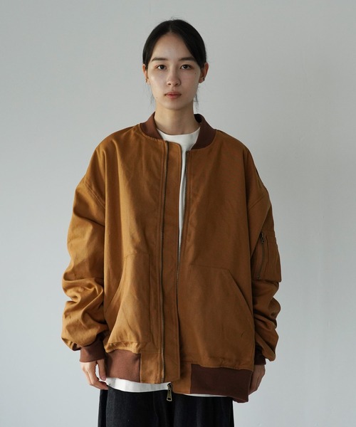 Air Tokyo（エアートウキョー）の「ダックボンバージャケット <セレクトアイテム>（ブルゾン・メンズ・ブラウン/カーキ/ブラック・MEDIUM/LARGE）」の6枚目の写真