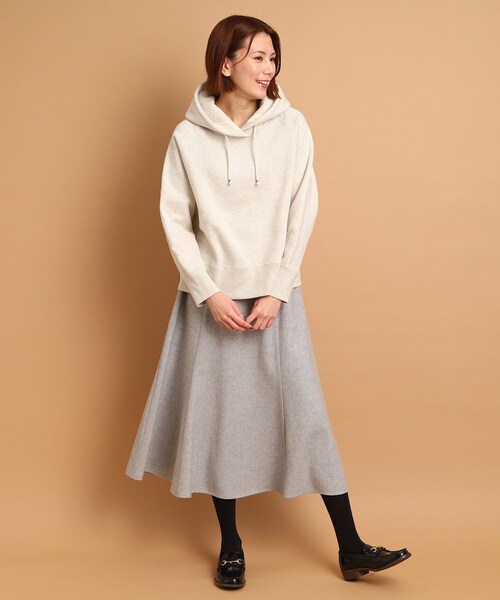 Dessin（デッサン）の「◆【後ろゴム】フレアースカート＜S～L>（スカート・レディース・レッド系6/ダークブラウン系4/グレー系4/ブラック系4・01/02/03）」の14枚目の写真