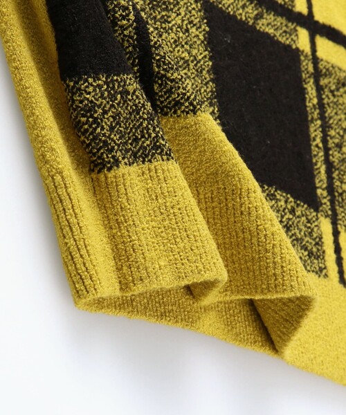 BRANSHES（ブランシェス）の「【洗濯機で洗える】チェック柄ウォッシャブルニット（ニット/セーター・キッズ・イエロー/ベージュ/レッド・130/100/120/140/90/150/110）」の11枚目の写真