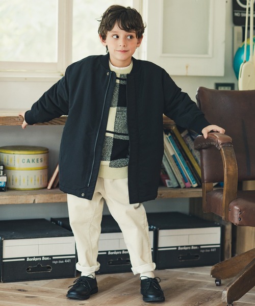 BRANSHES（ブランシェス）の「【洗濯機で洗える】チェック柄ウォッシャブルニット（ニット/セーター・キッズ・イエロー/ベージュ/レッド・130/100/120/140/90/150/110）」の17枚目の写真