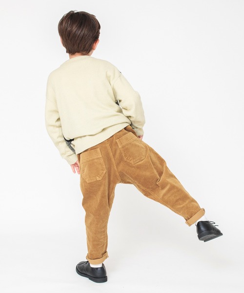 BRANSHES（ブランシェス）の「【洗濯機で洗える】チェック柄ウォッシャブルニット（ニット/セーター・キッズ・イエロー/ベージュ/レッド・130/100/120/140/90/150/110）」の4枚目の写真