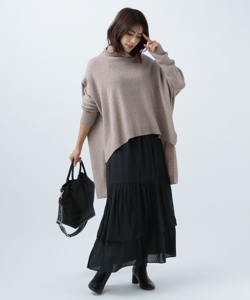 BAYFLOW（ベイフロー）の「ティアードスカート（スカート・レディース・グリーン/ベージュ/ブラック・SMALL/MEDIUM）」の13枚目の写真