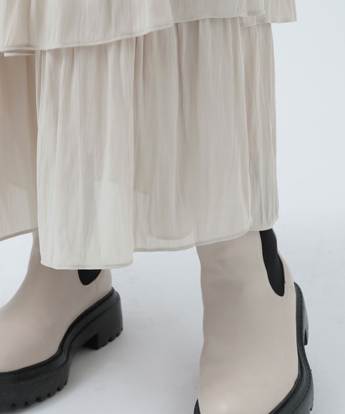 BAYFLOW（ベイフロー）の「ティアードスカート（スカート・レディース・グリーン/ベージュ/ブラック・SMALL/MEDIUM）」の10枚目の写真