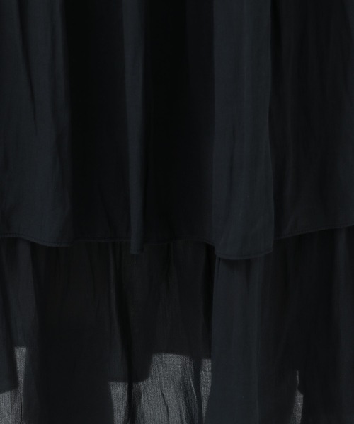 BAYFLOW（ベイフロー）の「ティアードスカート（スカート・レディース・グリーン/ベージュ/ブラック・SMALL/MEDIUM）」の8枚目の写真