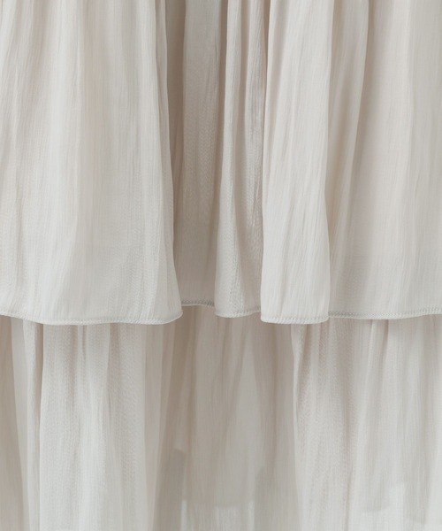 BAYFLOW（ベイフロー）の「ティアードスカート（スカート・レディース・グリーン/ベージュ/ブラック・SMALL/MEDIUM）」の16枚目の写真