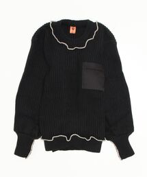 RehersalL | rehersall/リハーズオール/コマンドレースアップパフスリーブ(ニット/セーター)