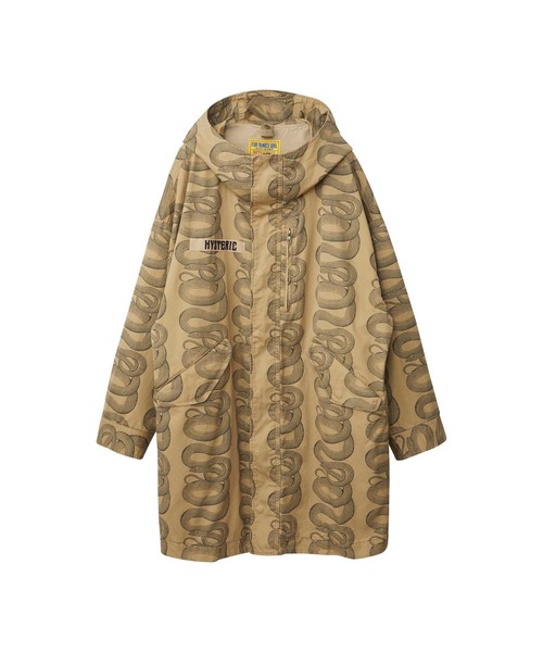 HYSTERIC GLAMOUR（ヒステリックグラマー）の「SNAKE LOOP柄 フーデッドコート（その他アウター・レディース・ブラック系その他/グリーン系カモフラージュ/ベージュ系その他・FREE）」の3枚目の写真