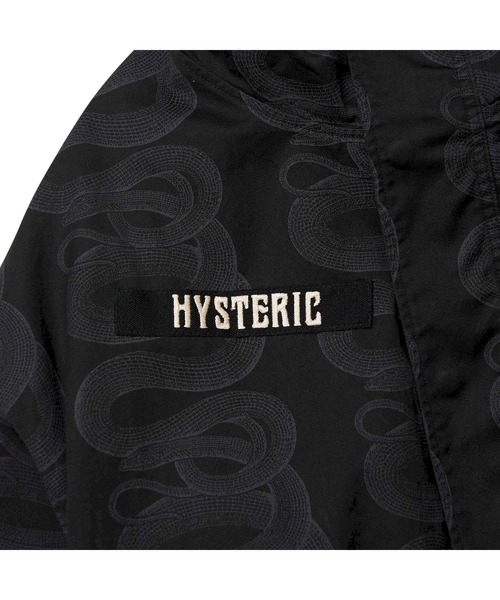 HYSTERIC GLAMOUR（ヒステリックグラマー）の「SNAKE LOOP柄 フーデッドコート（その他アウター・レディース・ブラック系その他/グリーン系カモフラージュ/ベージュ系その他・FREE）」の4枚目の写真