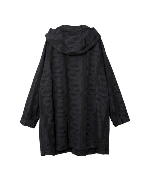 HYSTERIC GLAMOUR（ヒステリックグラマー）の「SNAKE LOOP柄 フーデッドコート（その他アウター・レディース・ブラック系その他/グリーン系カモフラージュ/ベージュ系その他・FREE）」の5枚目の写真