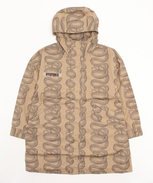 HYSTERIC GLAMOUR（ヒステリックグラマー）の「SNAKE LOOP柄 フーデッドコート（その他アウター・レディース・ブラック系その他/グリーン系カモフラージュ/ベージュ系その他・FREE）」の11枚目の写真