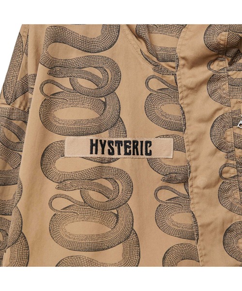 HYSTERIC GLAMOUR（ヒステリックグラマー）の「SNAKE LOOP柄 フーデッドコート（その他アウター・レディース・ブラック系その他/グリーン系カモフラージュ/ベージュ系その他・FREE）」の9枚目の写真