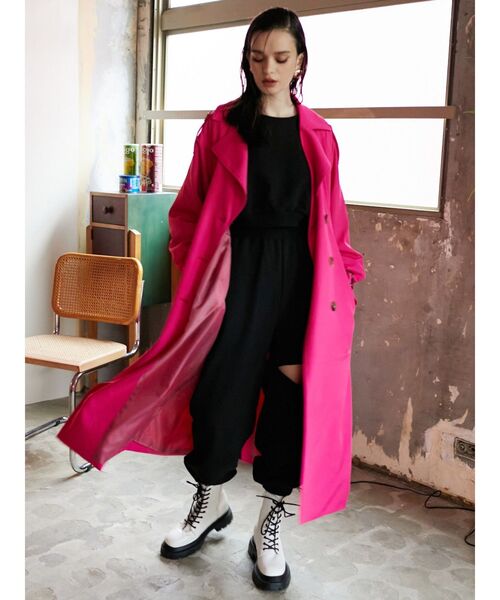 EVRIS(エヴリス)の「カットオフスウェットパンツ【セットアップ着用可能】(スウェットパンツ・レディース・ホワイト/ブラック/ブルー・FREE)」の9枚目の写真