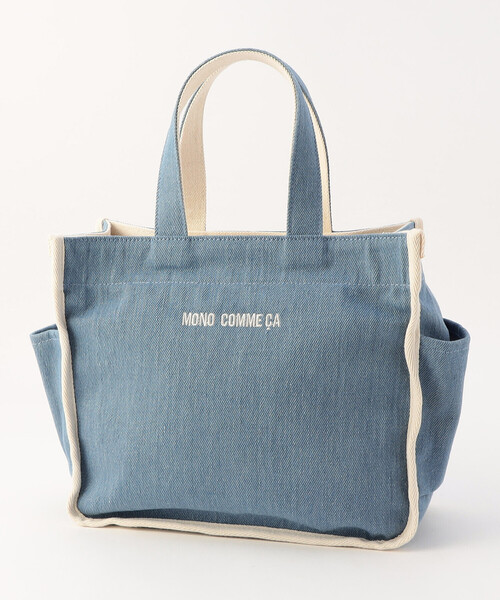 MONO　COMME CA（モノコムサ）の「キャンバス ミニトート（トートバッグ・レディース・キナリ/グレー/ブラック/サックスブルー・FREE）」の13枚目の写真