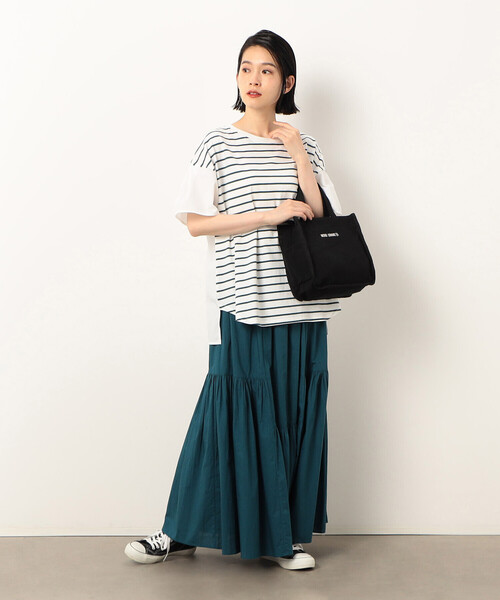 MONO　COMME CA（モノコムサ）の「キャンバス ミニトート（トートバッグ・レディース・キナリ/グレー/ブラック/サックスブルー・FREE）」の18枚目の写真