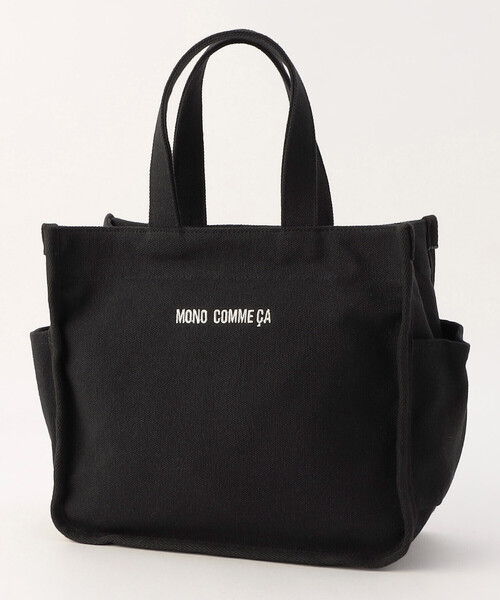 MONO　COMME CA（モノコムサ）の「キャンバス ミニトート（トートバッグ・レディース・キナリ/グレー/ブラック/サックスブルー・FREE）」の20枚目の写真
