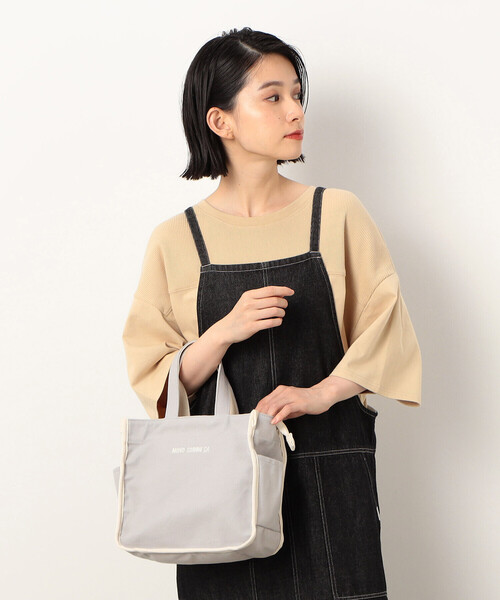 MONO　COMME CA（モノコムサ）の「キャンバス ミニトート（トートバッグ・レディース・キナリ/グレー/ブラック/サックスブルー・FREE）」の22枚目の写真