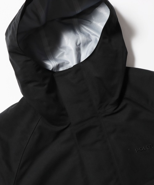 POLeR（ポーラー）の「POLeR/ポーラー 3LAYER MOUNTAIN SHELL JACKET マウンテンシェルジャケット マウンテンパーカー ワンポイント ロゴ 刺繍（マウンテンパーカー・メンズ・ブラック・L/XL/M）」の14枚目の写真