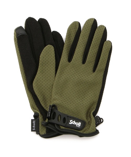 Schott(ショット)の「Schott/ショット/SUMMER GLOVE/サマーグローブ(手袋・メンズ・ブラック/オリーブ系/ネイビー・L/M/S)」の3枚目の写真