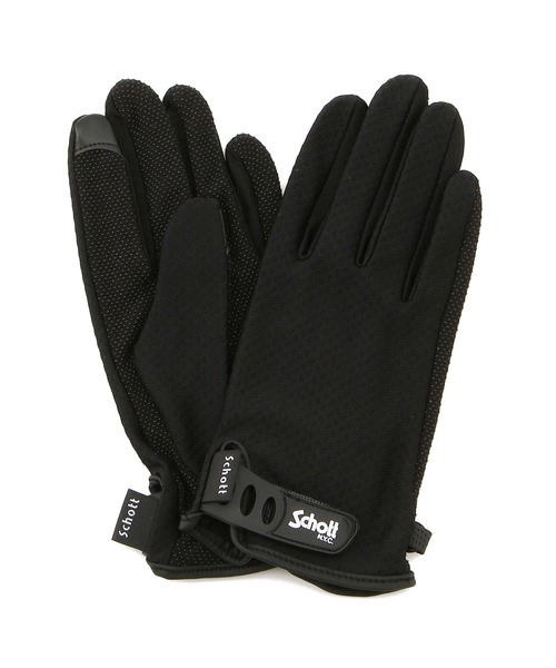 Schott(ショット)の「Schott/ショット/SUMMER GLOVE/サマーグローブ(手袋・メンズ・ブラック/オリーブ系/ネイビー・L/M/S)」の2枚目の写真