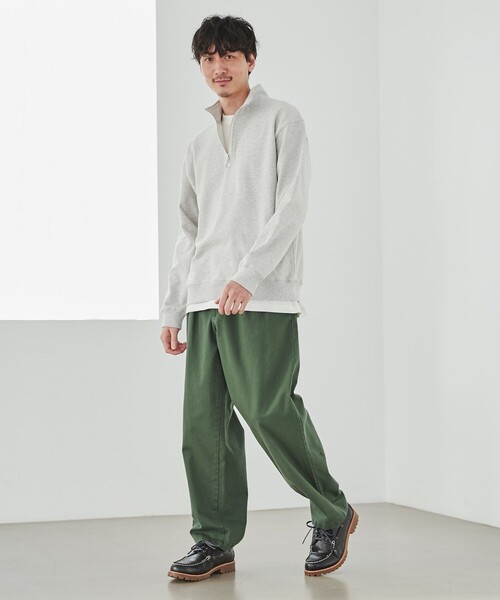 coen(コーエン)の「2タックチノパンツ(セットアップ可能)(チノパンツ・メンズ・ネイビー/ダークグリーン/クリーム・S/M/L/XL)」の9枚目の写真