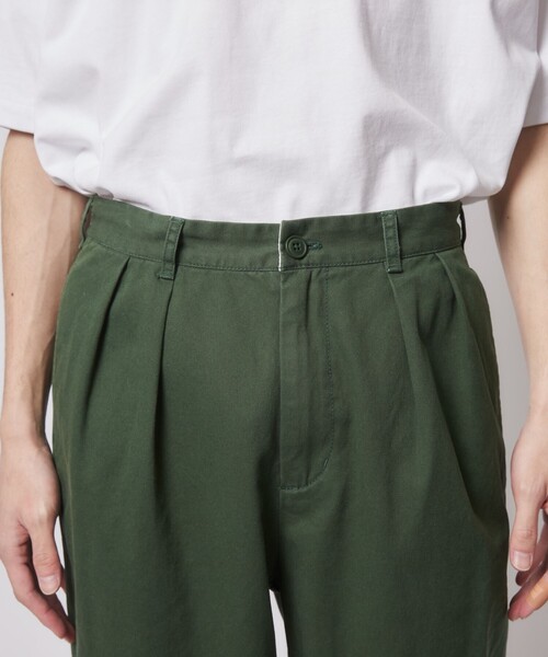 coen(コーエン)の「2タックチノパンツ(セットアップ可能)(チノパンツ・メンズ・ネイビー/ダークグリーン/クリーム・S/M/L/XL)」の12枚目の写真