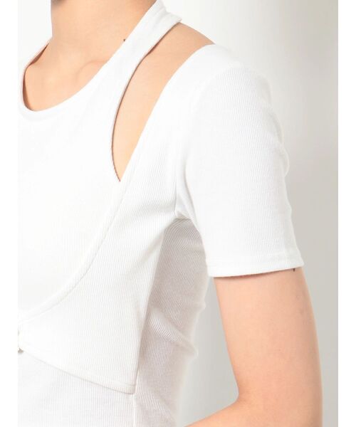 GYDA(ジェイダ)の「アンダー バックル コルセットTOPS(Tシャツ/カットソー・レディース・ブラック/オフホワイト/オレンジ・FREE)」の19枚目の写真