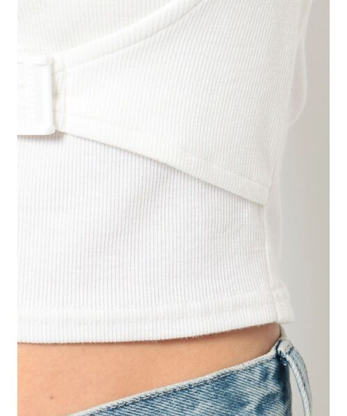 GYDA(ジェイダ)の「アンダー バックル コルセットTOPS(Tシャツ/カットソー・レディース・ブラック/オフホワイト/オレンジ・FREE)」の20枚目の写真