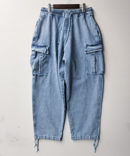 Starting Over(スターティングオーバー)の「12オンスデニム ヴィンテージライク イージーワイドカーゴパンツ(デニムパンツ・メンズ・ケミカルウォッシュ/インディゴブルー/ブルー/ブラック/ブラック系その他・M/L/XL)」の14枚目の写真