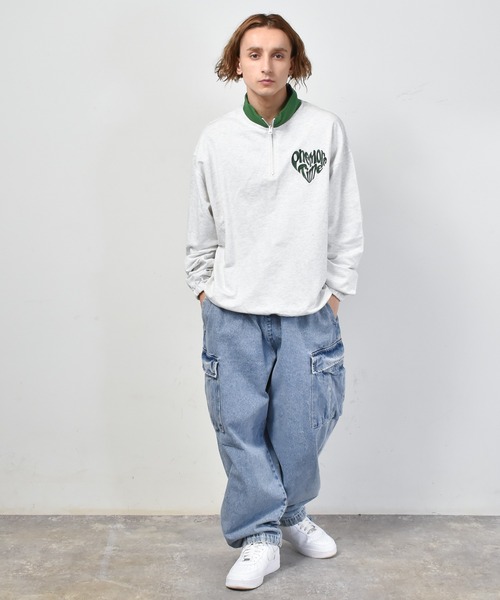 Starting Over(スターティングオーバー)の「12オンスデニム ヴィンテージライク イージーワイドカーゴパンツ(デニムパンツ・メンズ・ケミカルウォッシュ/インディゴブルー/ブルー/ブラック/ブラック系その他・M/L/XL)」の19枚目の写真