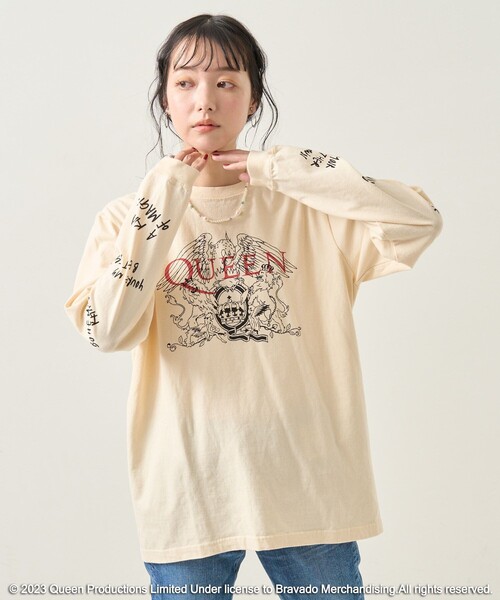 FREAK'S STORE（フリークスストア）の「QUEEN 袖プリントロンT