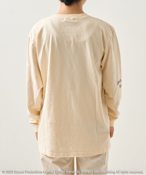 FREAK'S STORE（フリークスストア）の「QUEEN 袖プリントロンＴ（Tシャツ/カットソー・レディース・ナチュラル・ﾌﾘ-）」の16枚目の写真