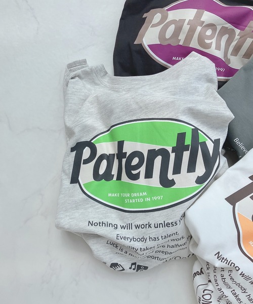 AS KNOW AS plus（アズノゥアズプラス）の「○楕円ロゴ刺繍 プリントロンＴ（Tシャツ/カットソー・レディース・オフホワイト/ミント/オートミール/スミクロ/ベージュ系/ブルーグレー/ホワイト系/ブラック系/ブルー系3/ホワイト系3/ブラック系3/アイボリー系3/アイボリー系4/ホワイト系4/ブラック系4/ブラウン系4/ブラック系5/アイボリー系5/ブルー系5・FREE）」の13枚目の写真