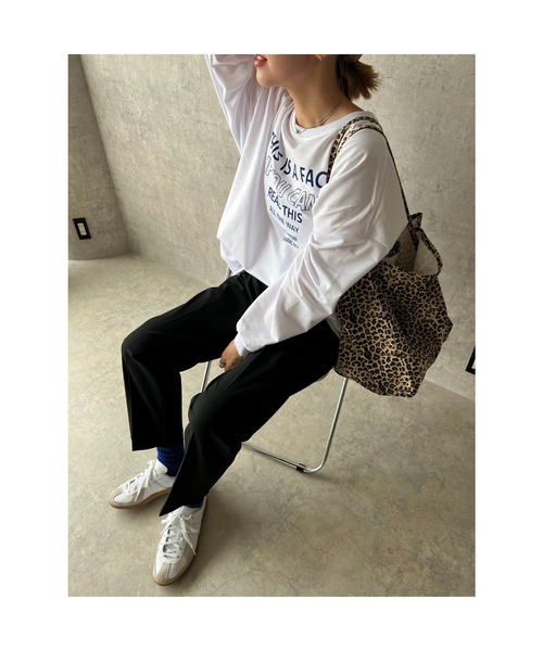 owndaily（オンデイリー）の「ストレッチテーパードタックパンツ（その他パンツ・レディース・グレー/ブラック/ベージュ・MEDIUM/LARGE）」の10枚目の写真
