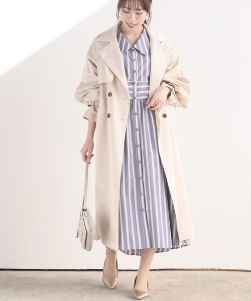 ボリューム袖トレンチコート